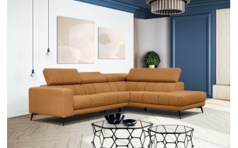 Canapé d'angle droit avec appuis-tête réglables 5 places MORELLO