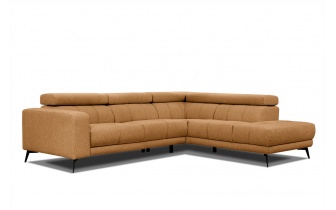 Canapé d'angle droit avec appuis-tête réglables 5 places MORELLO
