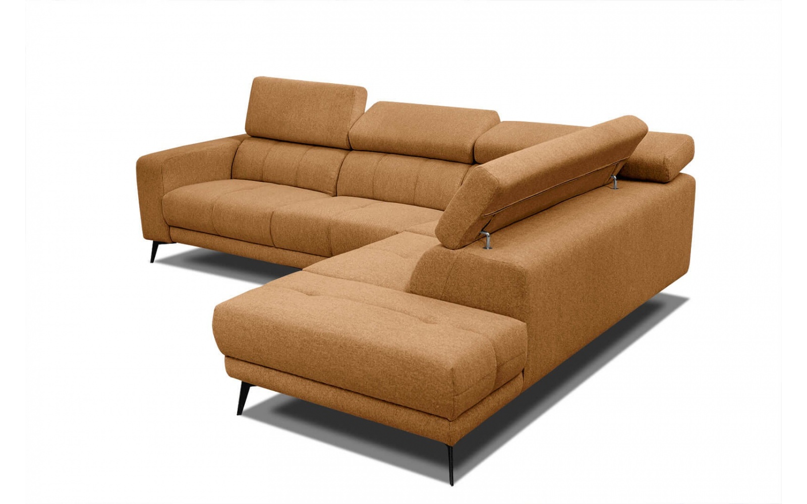 Canapé d'angle droit avec appuis-tête réglables 5 places MORELLO