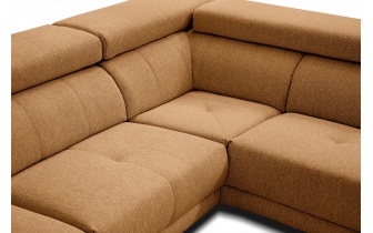 Canapé d'angle droit avec appuis-tête réglables 5 places MORELLO