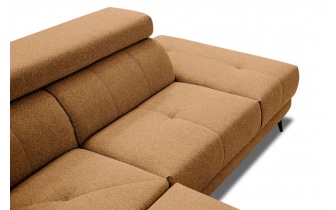 Canapé d'angle droit avec appuis-tête réglables 5 places MORELLO