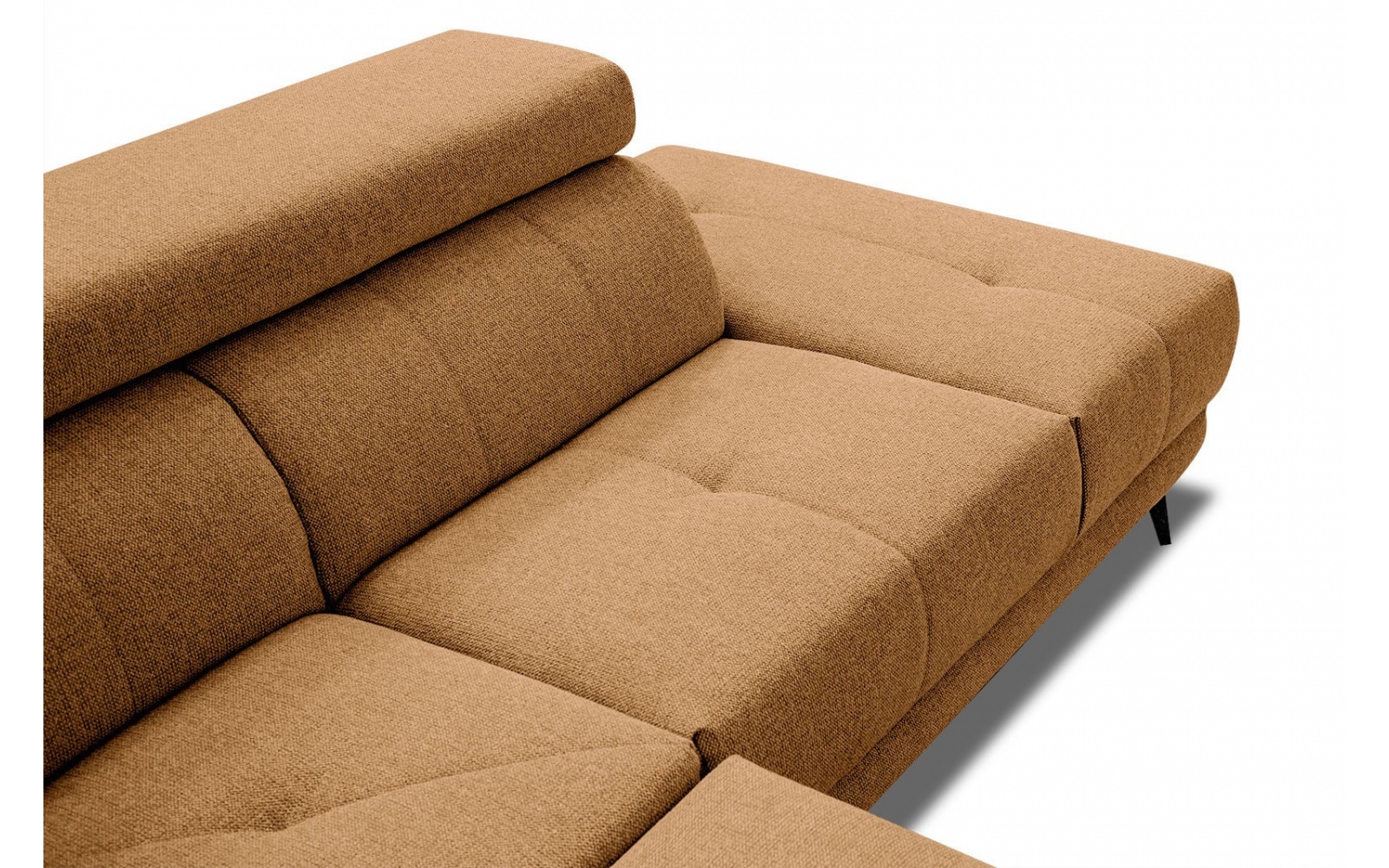 Canapé d'angle droit avec appuis-tête réglables 5 places MORELLO