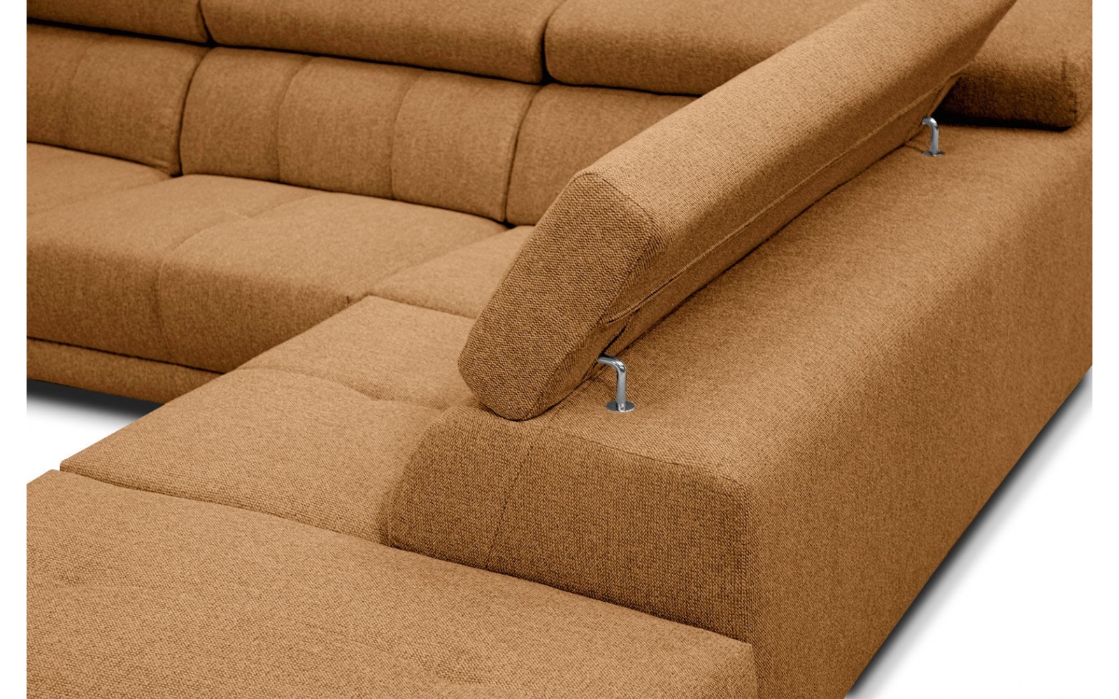 Canapé d'angle droit avec appuis-tête réglables 5 places MORELLO