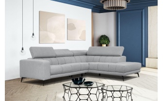 Canapé d'angle droit avec appuis-tête réglables 5 places MORELLO