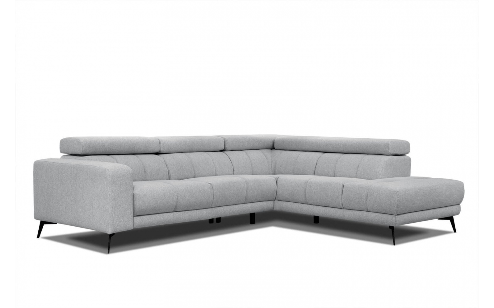 Canapé d'angle droit avec appuis-tête réglables 5 places MORELLO