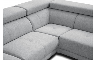 Canapé d'angle droit avec appuis-tête réglables 5 places MORELLO