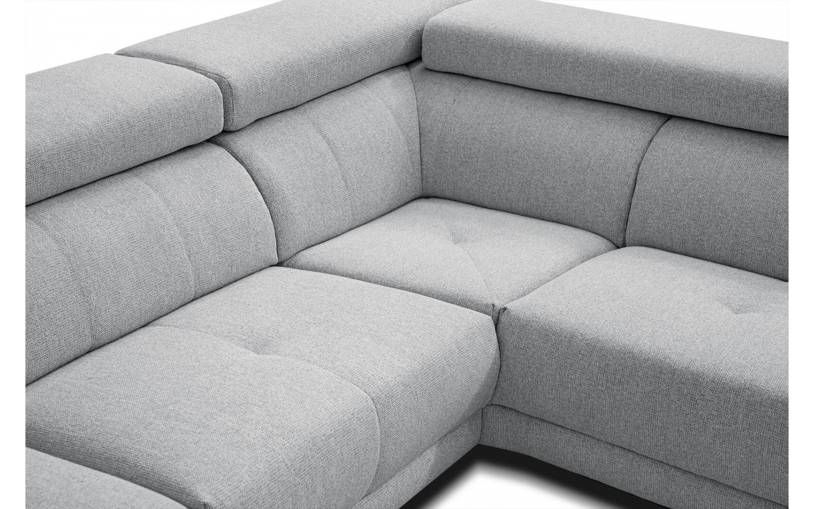 Canapé d'angle droit avec appuis-tête réglables 5 places MORELLO