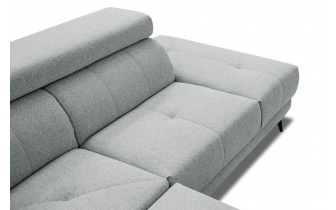 Canapé d'angle droit avec appuis-tête réglables 5 places MORELLO