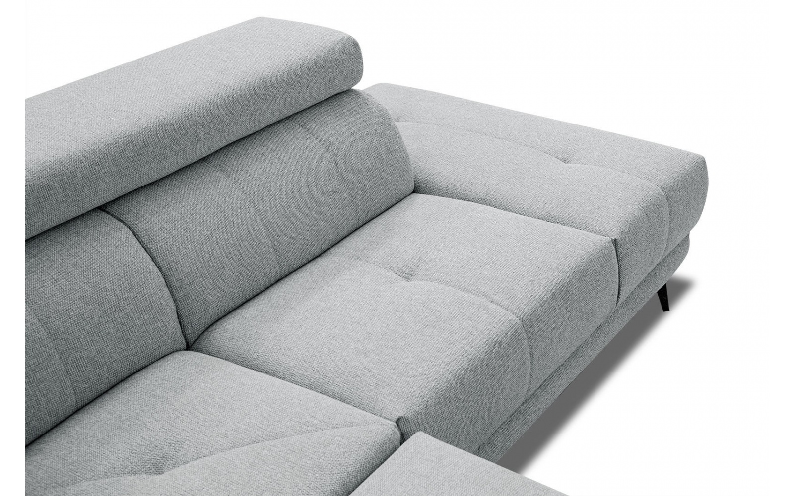 Canapé d'angle droit avec appuis-tête réglables 5 places MORELLO