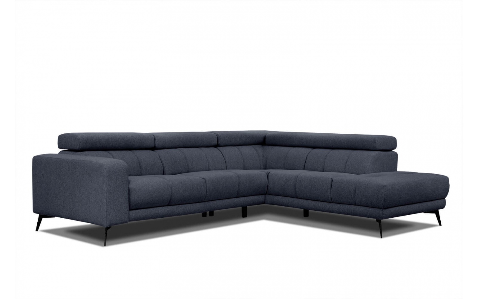 Canapé d'angle droit avec appuis-tête réglables 5 places MORELLO