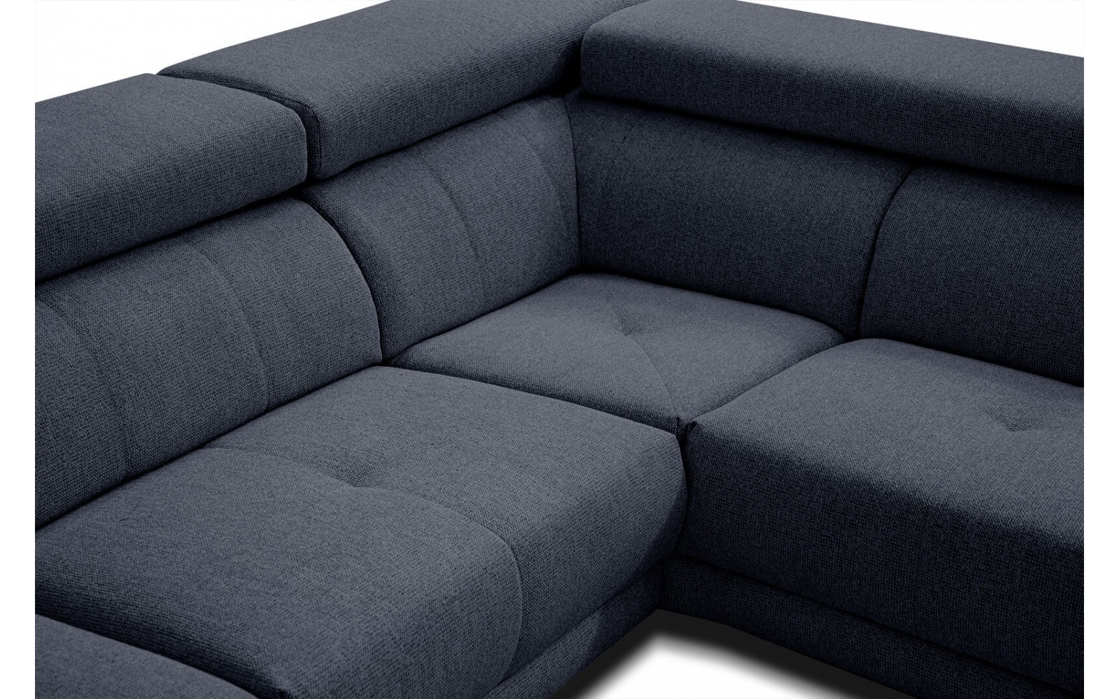 Canapé d'angle droit avec appuis-tête réglables 5 places MORELLO