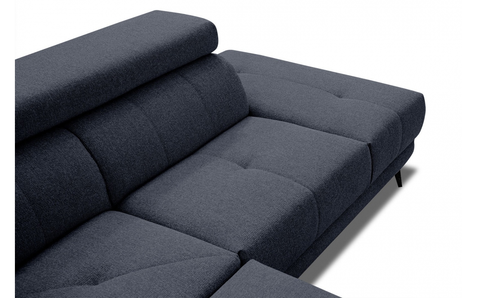 Canapé d'angle droit avec appuis-tête réglables 5 places MORELLO