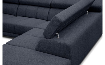 Canapé d'angle droit avec appuis-tête réglables 5 places MORELLO