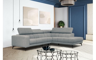 Canapé d'angle droit avec appuis-tête réglables 5 places MORELLO