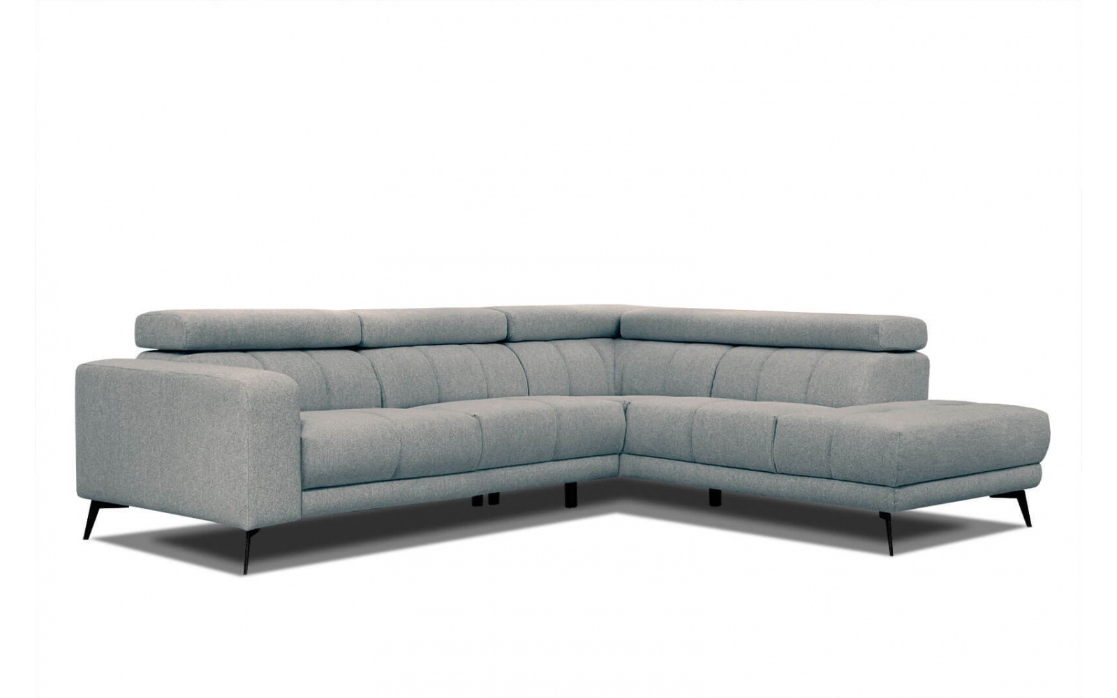 Canapé d'angle droit avec appuis-tête réglables 5 places MORELLO