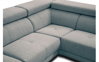 Canapé d'angle droit avec appuis-tête réglables 5 places MORELLO