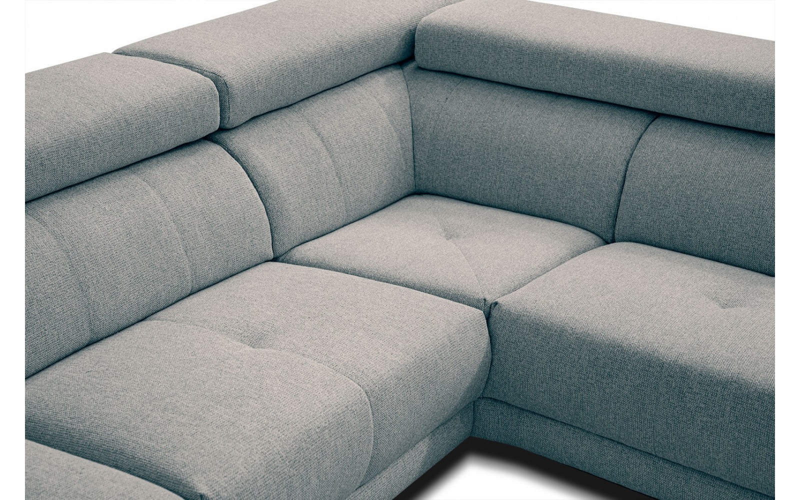 Canapé d'angle droit avec appuis-tête réglables 5 places MORELLO