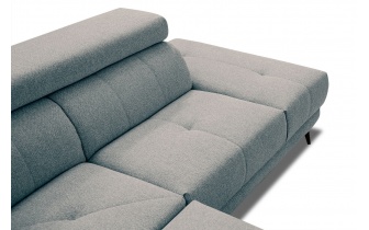 Canapé d'angle droit avec appuis-tête réglables 5 places MORELLO