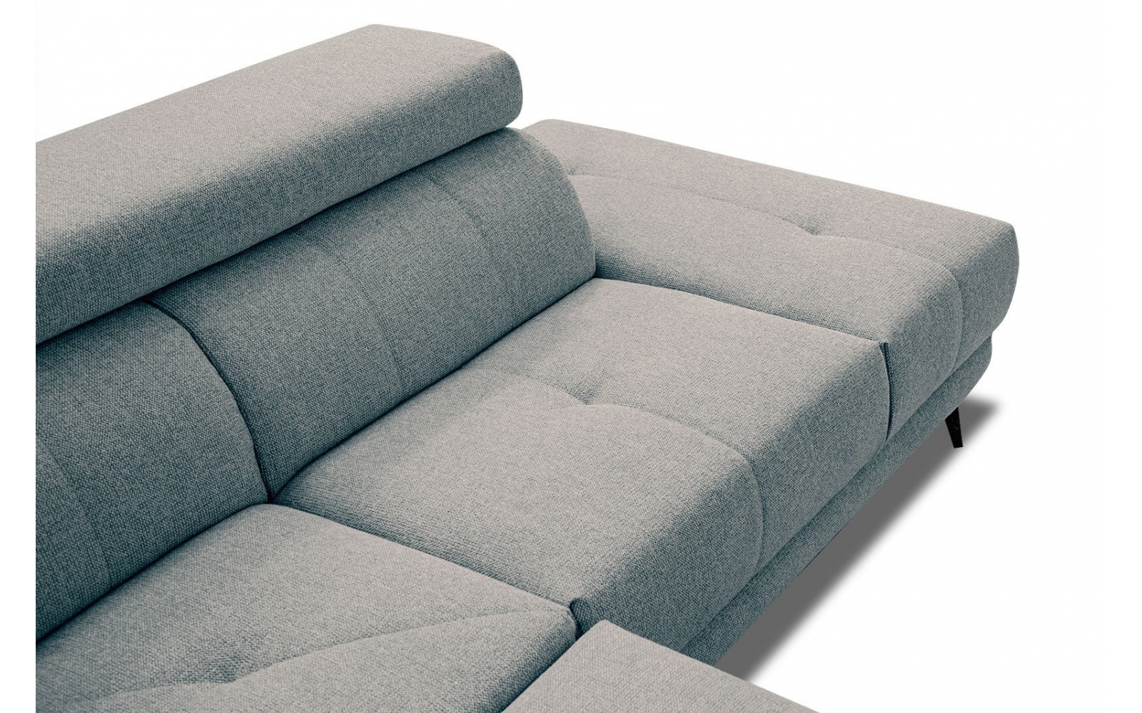 Canapé d'angle droit avec appuis-tête réglables 5 places MORELLO