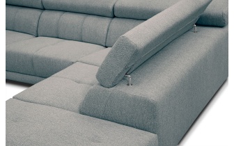 Canapé d'angle droit avec appuis-tête réglables 5 places MORELLO