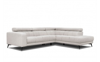 Canapé d'angle droit avec appuis-tête réglables 5 places MORELLO