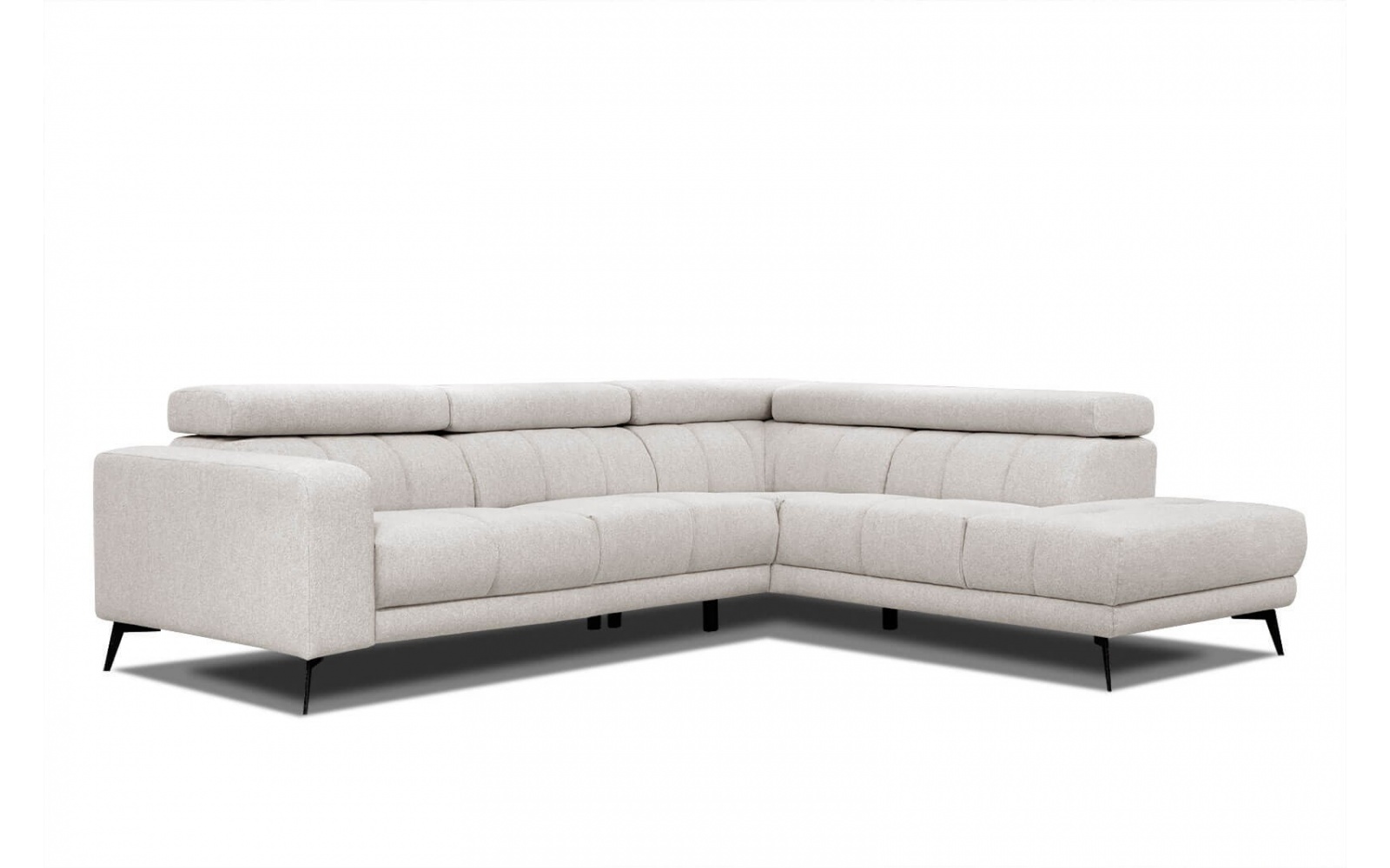 Canapé d'angle droit avec appuis-tête réglables 5 places MORELLO