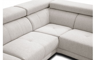 Canapé d'angle droit avec appuis-tête réglables 5 places MORELLO