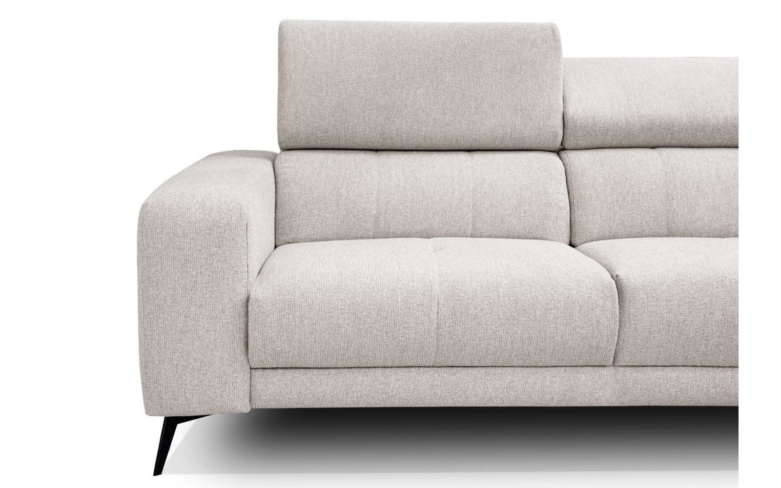 Canapé d'angle droit avec appuis-tête réglables 5 places MORELLO