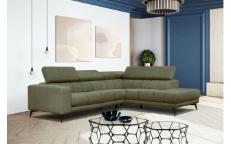 Canapé d'angle droit avec appuis-tête réglables 5 places MORELLO