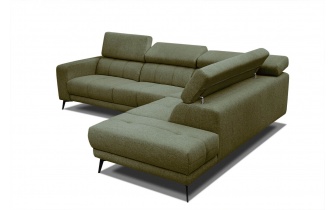 Canapé d'angle droit avec appuis-tête réglables 5 places MORELLO