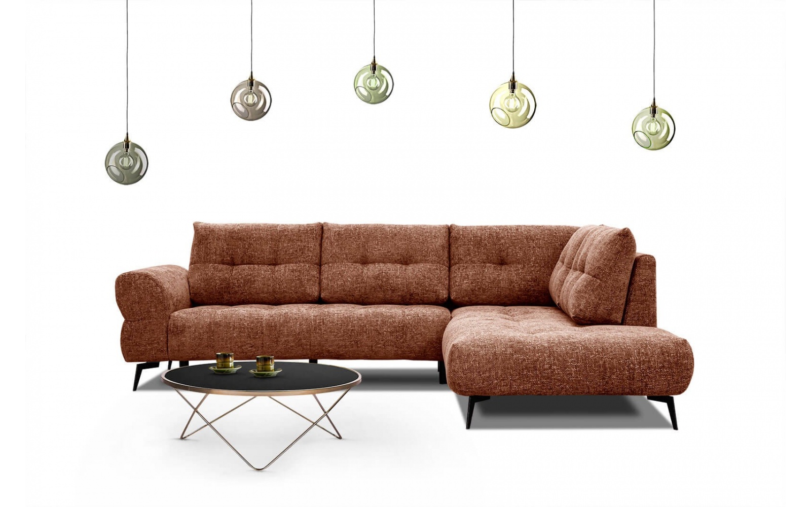 Canapé d'angle droit 5 places SALVINI