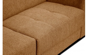 Canapé d'angle gauche avec appuis-tête réglables 5 places BERGO