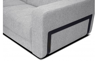 Canapé d'angle gauche avec appuis-tête réglables 5 places BERGO