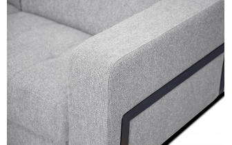 Canapé d'angle gauche avec appuis-tête réglables 5 places BERGO