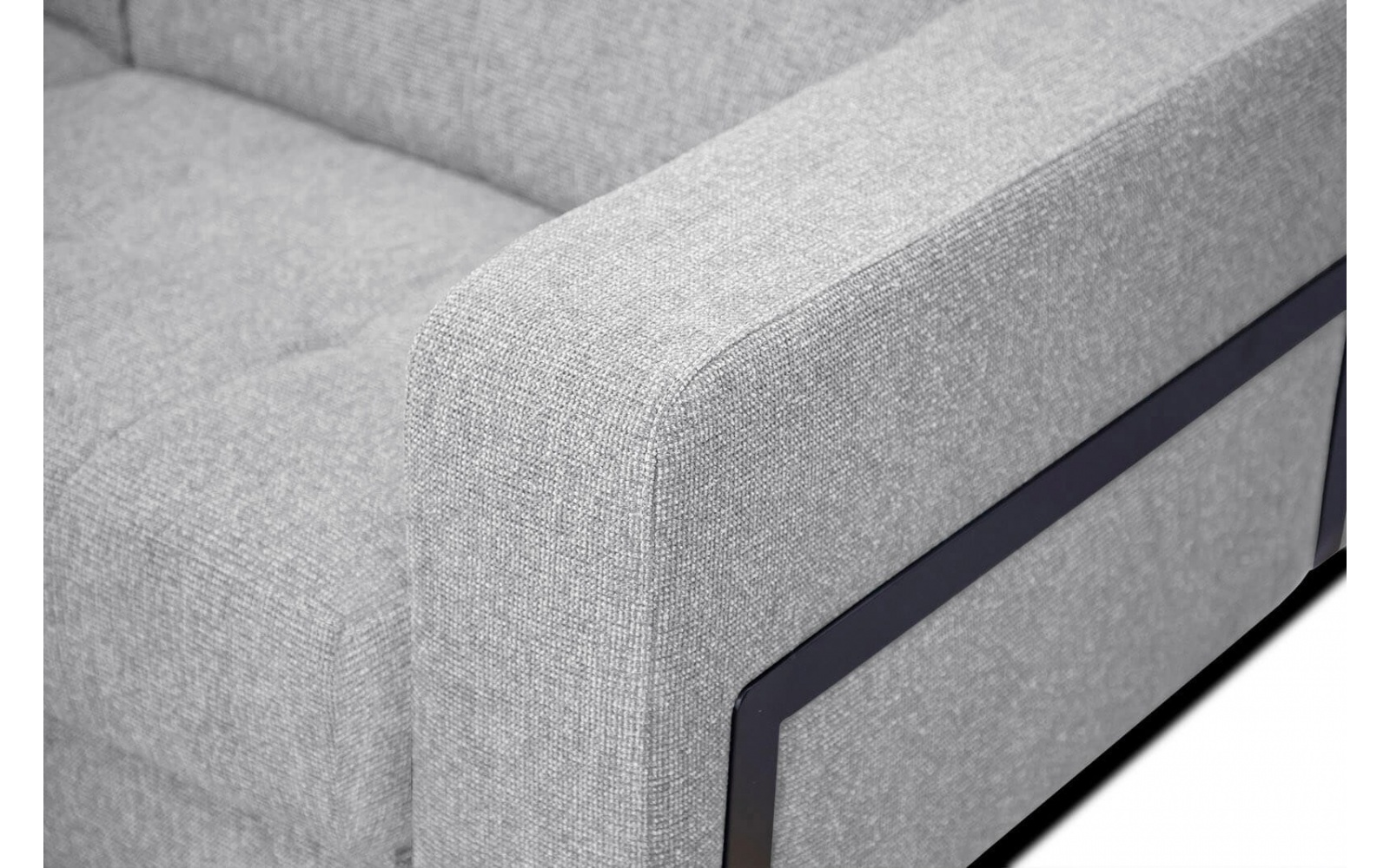 Canapé d'angle gauche avec appuis-tête réglables 5 places BERGO