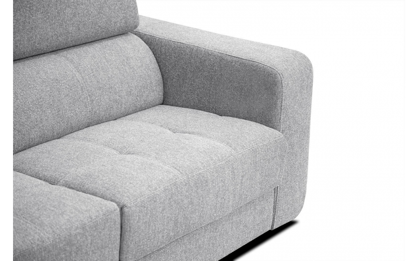 Canapé d'angle gauche avec appuis-tête réglables 5 places BERGO