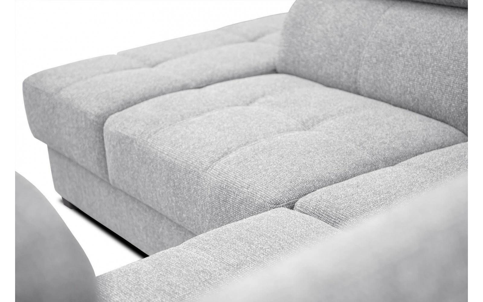 Canapé d'angle gauche avec appuis-tête réglables 5 places BERGO