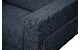 Canapé d'angle gauche avec appuis-tête réglables 5 places BERGO