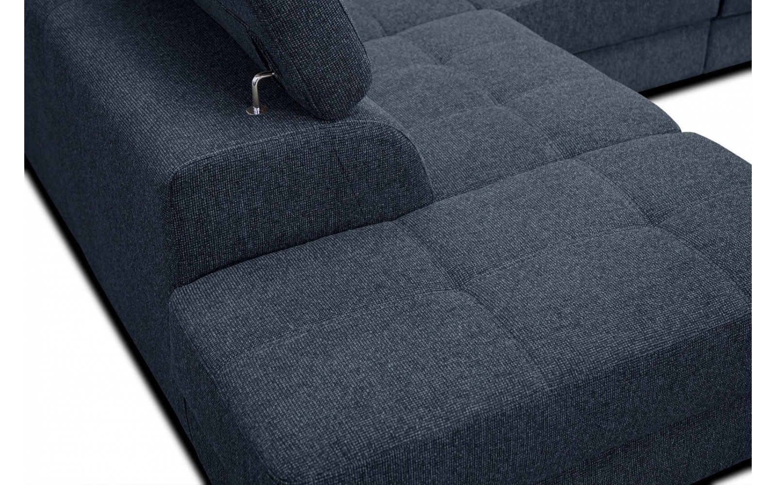 Canapé d'angle gauche avec appuis-tête réglables 5 places BERGO