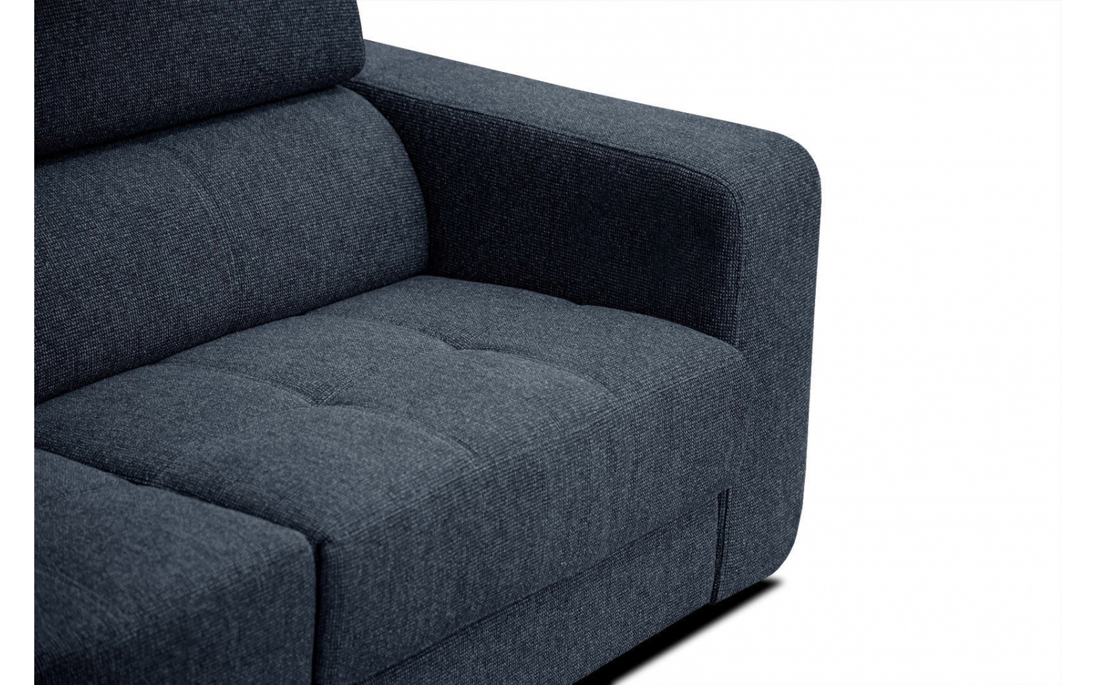 Canapé d'angle gauche avec appuis-tête réglables 5 places BERGO