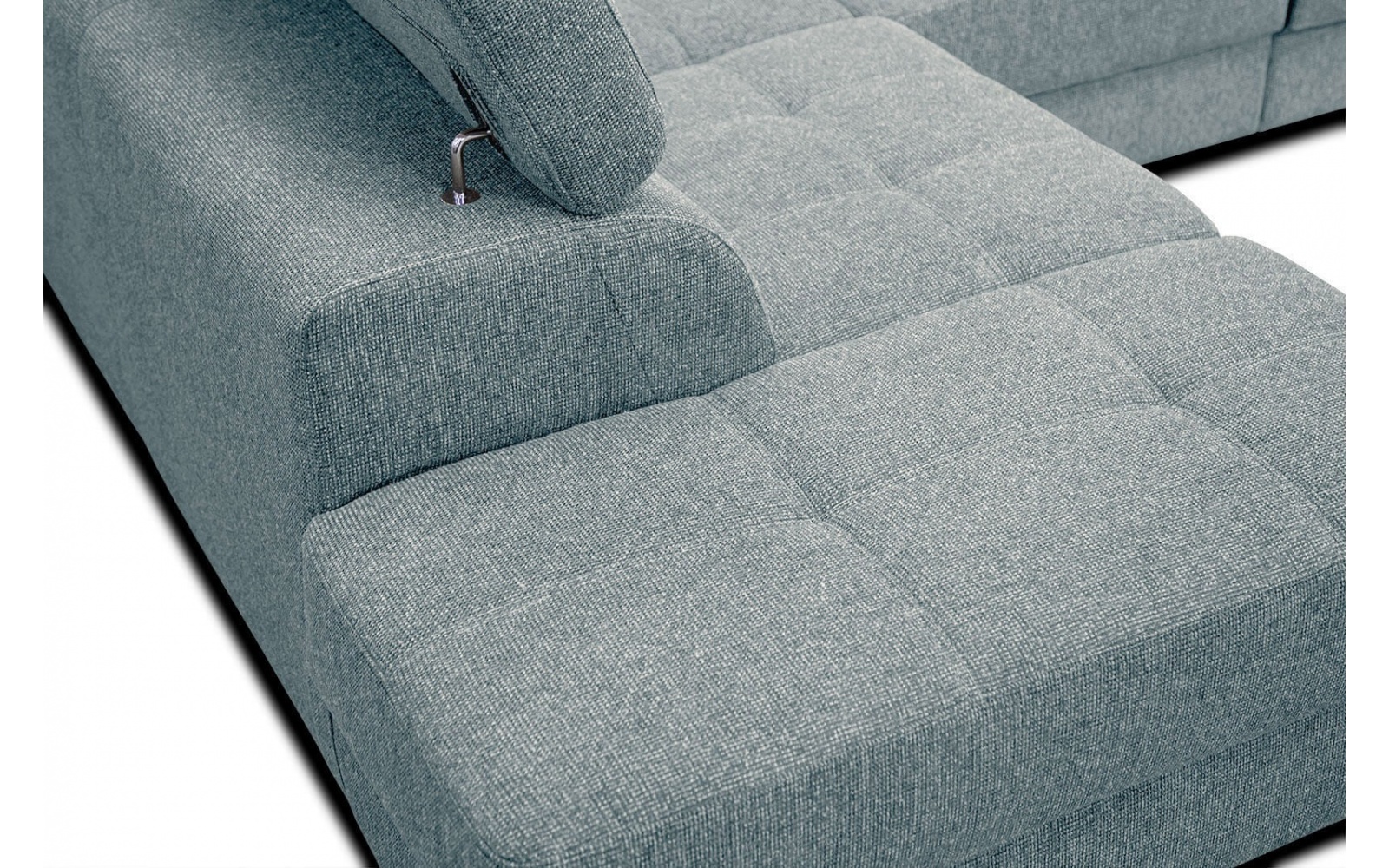 Canapé d'angle gauche avec appuis-tête réglables 5 places BERGO