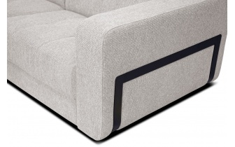 Canapé d'angle gauche avec appuis-tête réglables 5 places BERGO