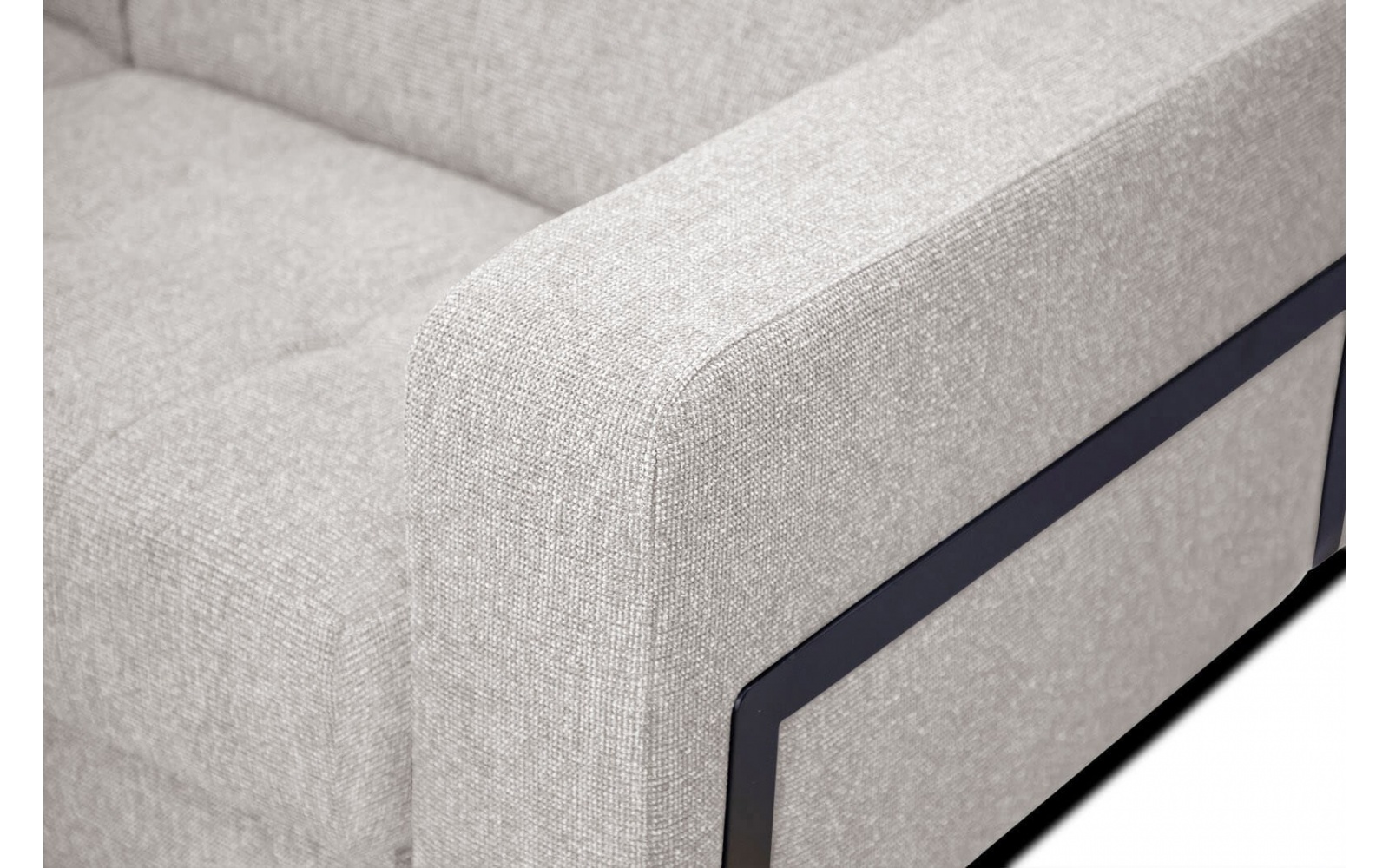 Canapé d'angle gauche avec appuis-tête réglables 5 places BERGO