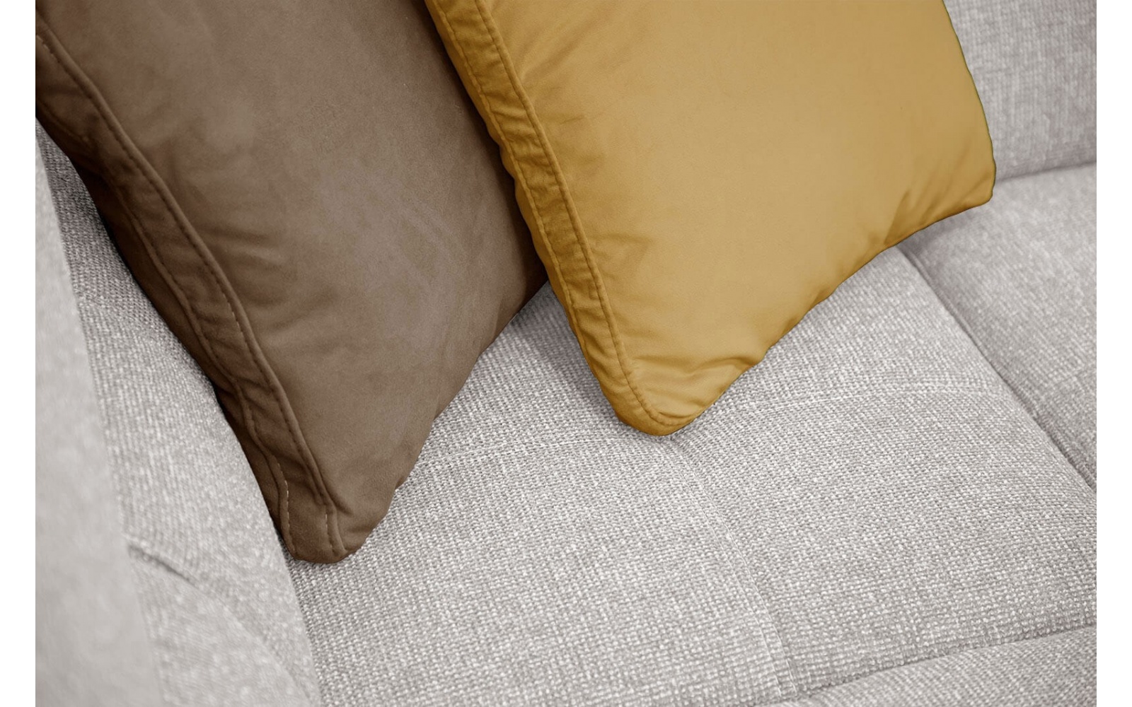 Canapé d'angle gauche avec appuis-tête réglables 5 places BERGO