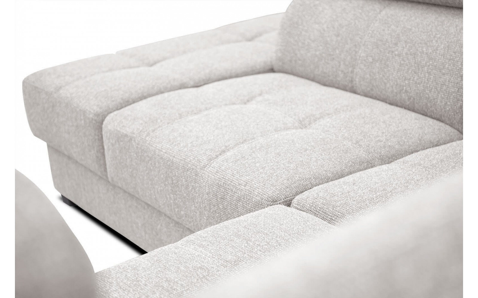 Canapé d'angle gauche avec appuis-tête réglables 5 places BERGO