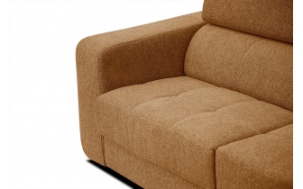 Canapé d'angle droit avec appuis-tête réglables 5 places BERGO