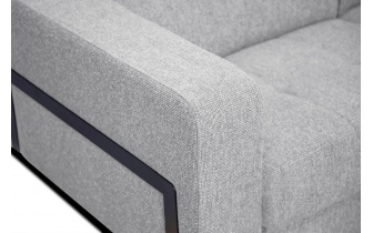 Canapé d'angle droit avec appuis-tête réglables 5 places BERGO