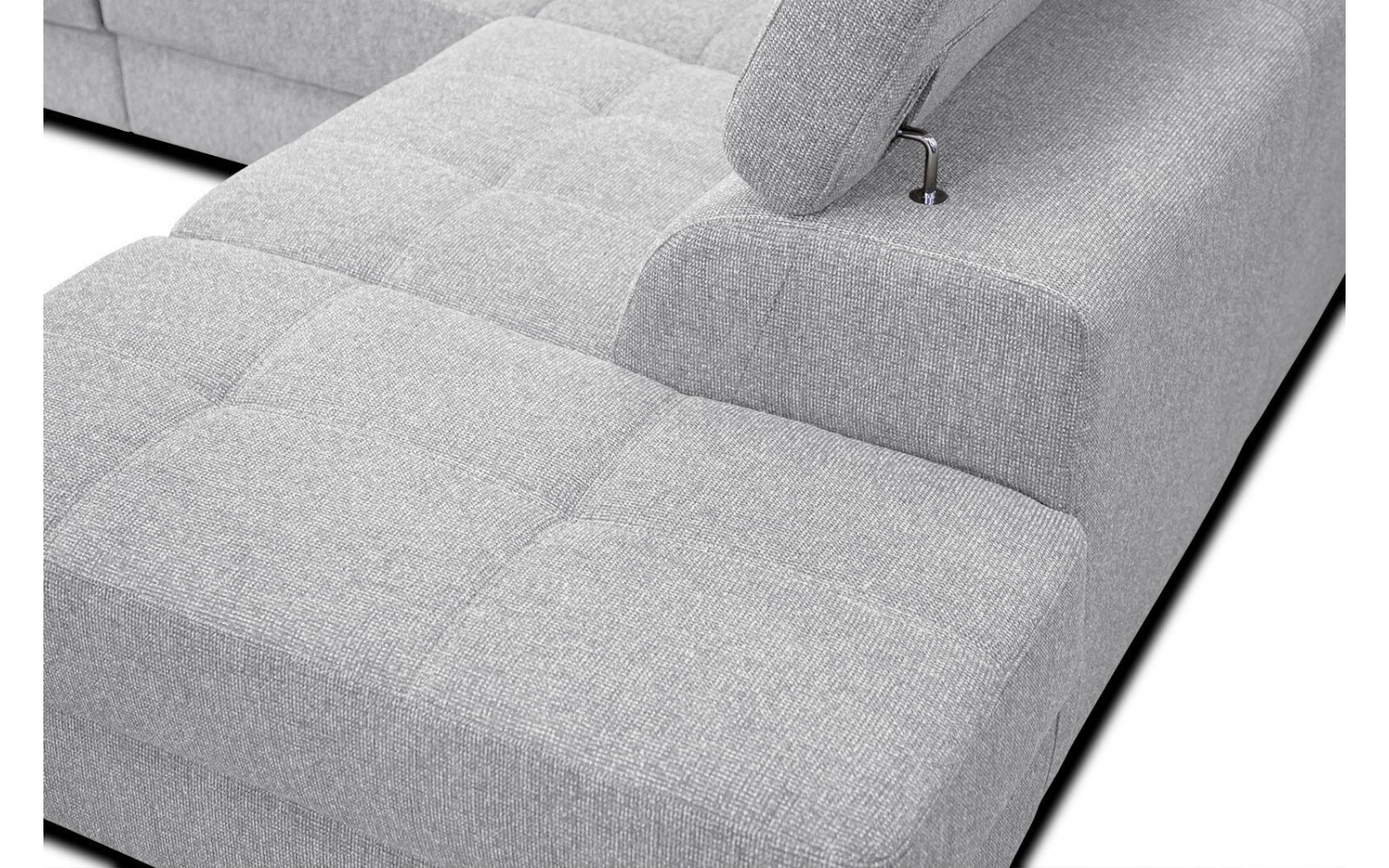 Canapé d'angle droit avec appuis-tête réglables 5 places BERGO