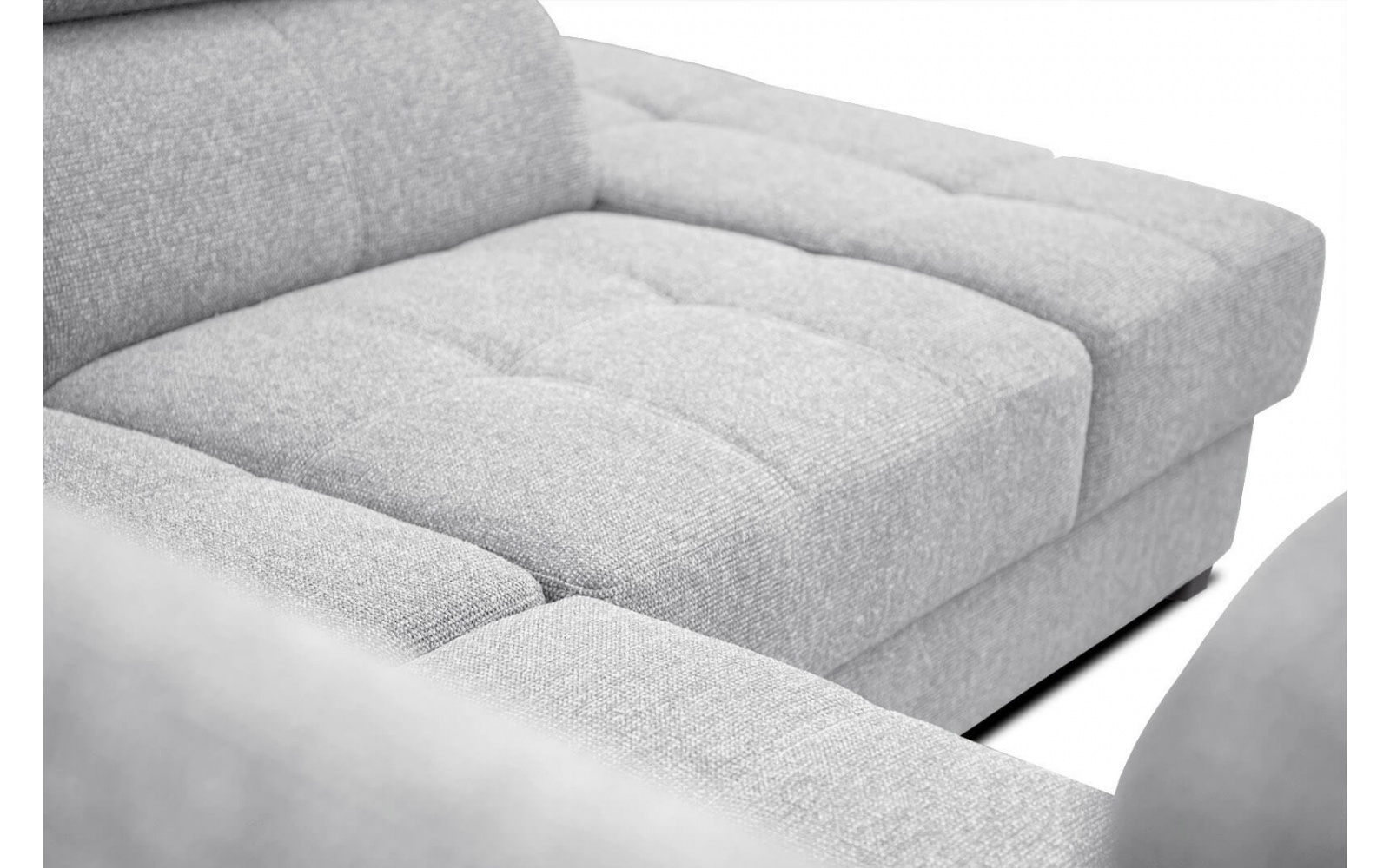 Canapé d'angle droit avec appuis-tête réglables 5 places BERGO