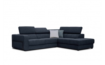 Canapé d'angle droit avec appuis-tête réglables 5 places BERGO